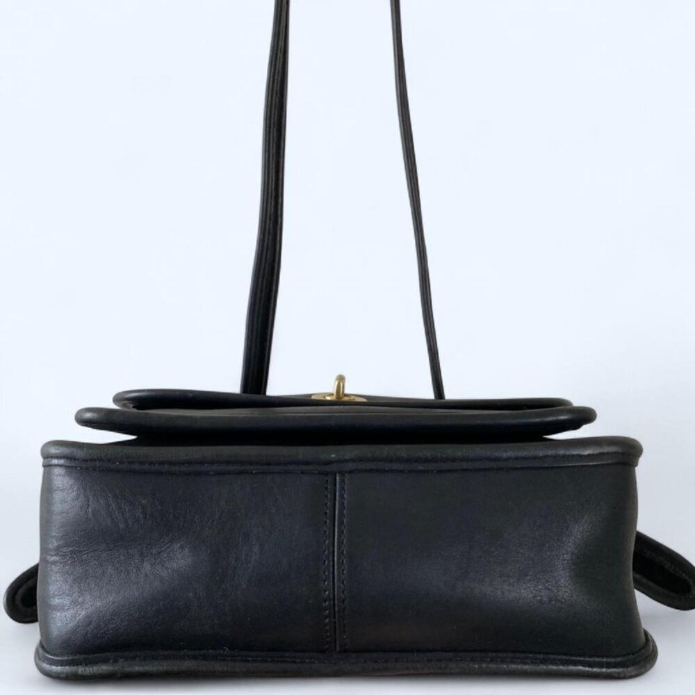 Restored Vintage Coach Rambler's Legacy Bag No. 9061 Black Leather - Picture 4 of 7